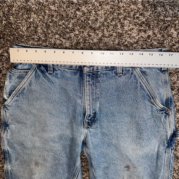 Carhartt Jeans Size 34 x 30 Destroyed Distressed - Picture 8 of 9
